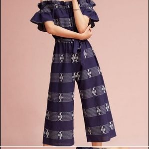 Anthropologie Corey Lynn Aziza Widleg Jumpsuit XS